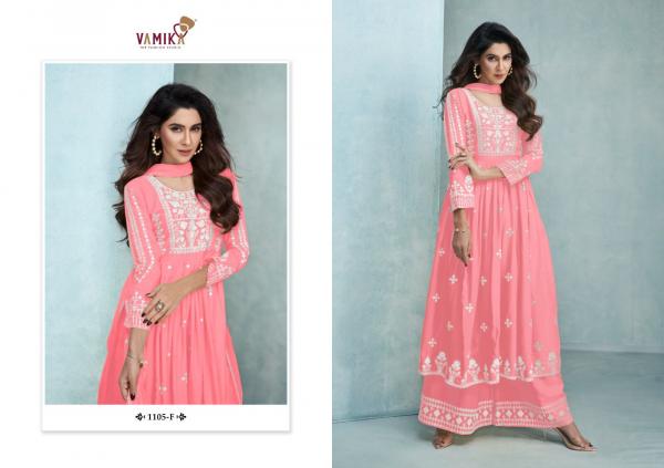 Vamika Aadhira Vol 3 Gold Party Wear Kurti With Bottom Dupatta